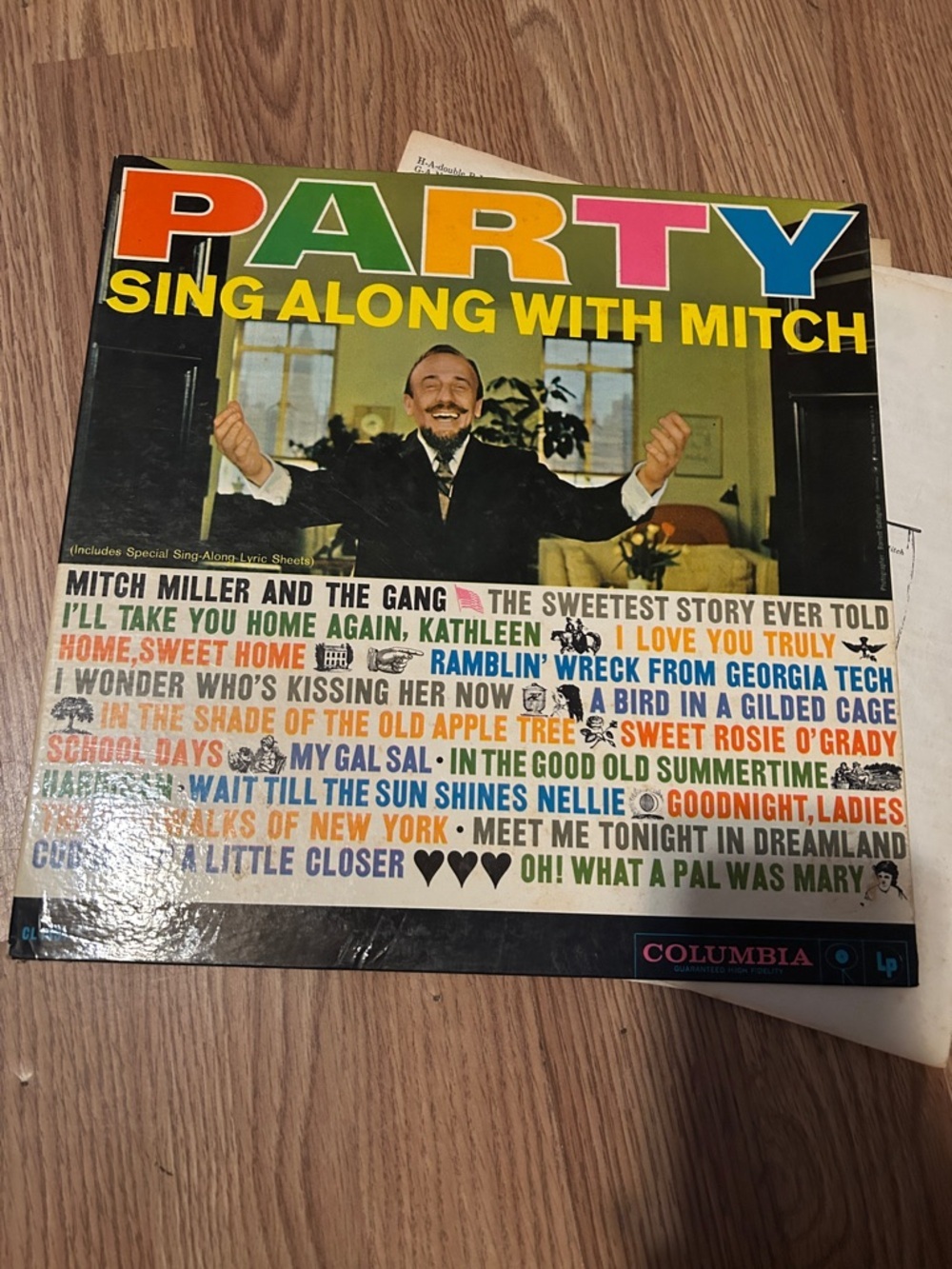 Columbia Party Sing Along With Mitch Vinyl – Multicolor Bold Lettering